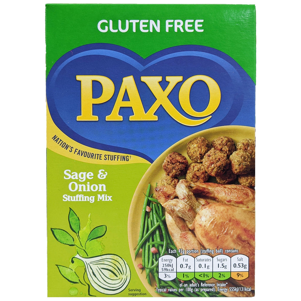 Paxo Gluten Free Sage & Onion Stuffing Mix 150g - Blighty's British Store