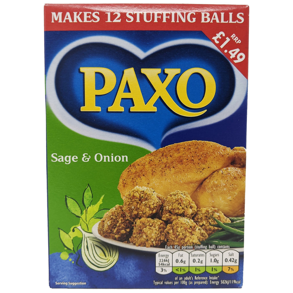 Paxo Sage & Onion Stuffing Mix 170g - Blighty's British Store