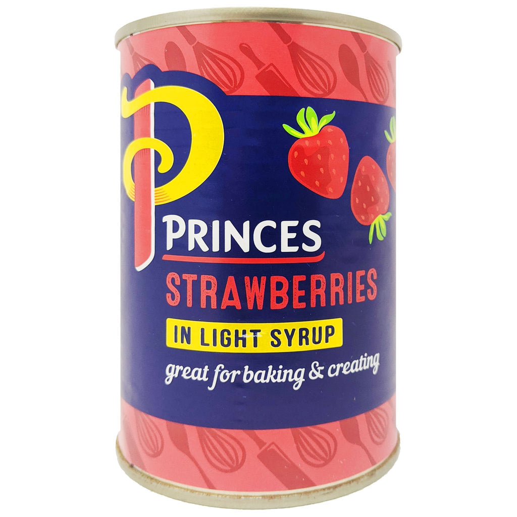 Princes Strawberries in Light Syrup 410g - Blighty's British Store