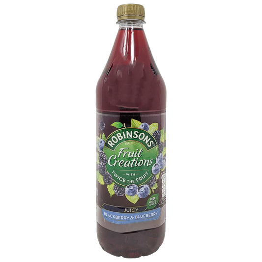 Robinson's Fruit Creations Blackberry & Blueberry 1L - Blighty's British Store