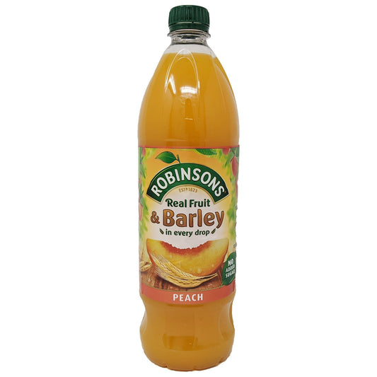 Robinson's Real Fruit & Barley Peach 1L - Blighty's British Store