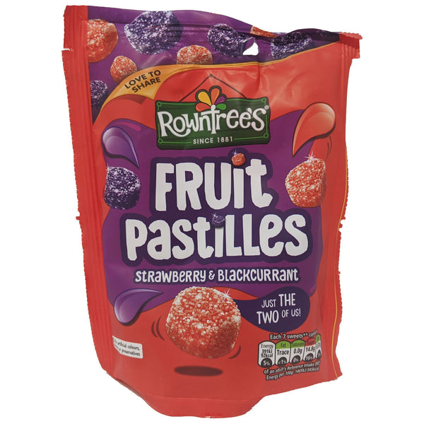 Rowntree's Fruit Pastilles Strawberry & Blackcurrant 150g - Blighty's British Store