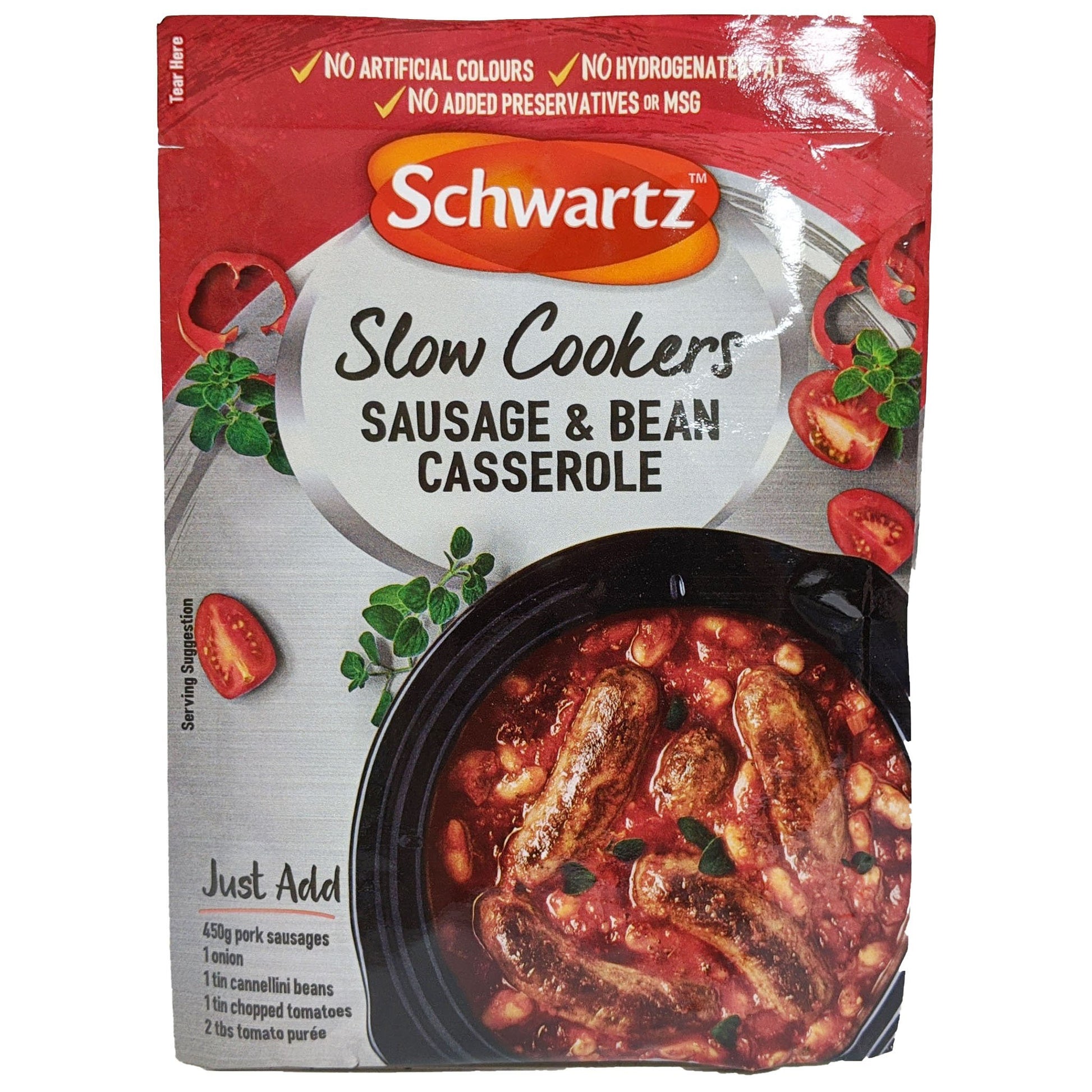 Schwartz Sausage & Bean Casserole 35g - Blighty's British Store