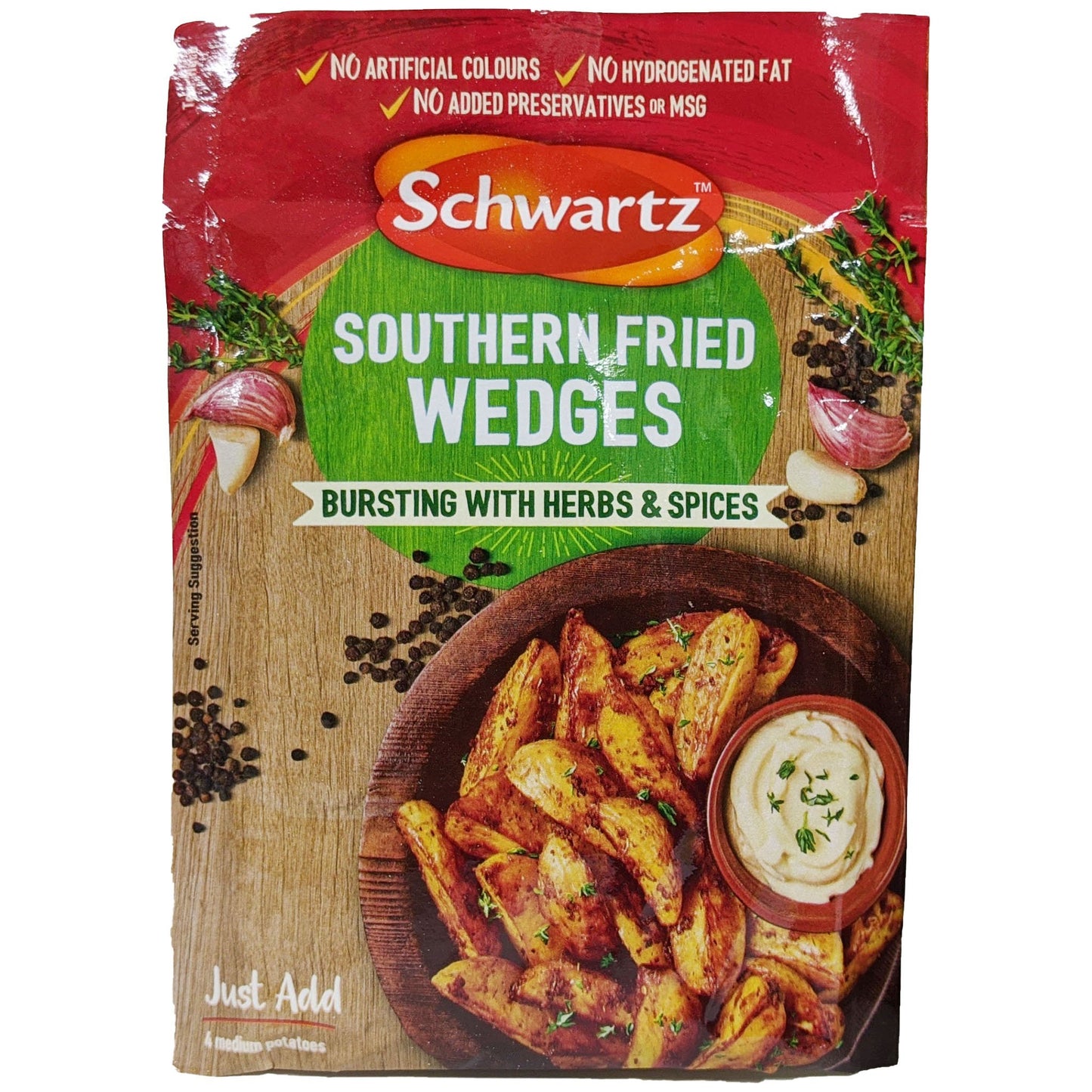Schwartz Southern Fried Wedges 35g - Blighty's British Store