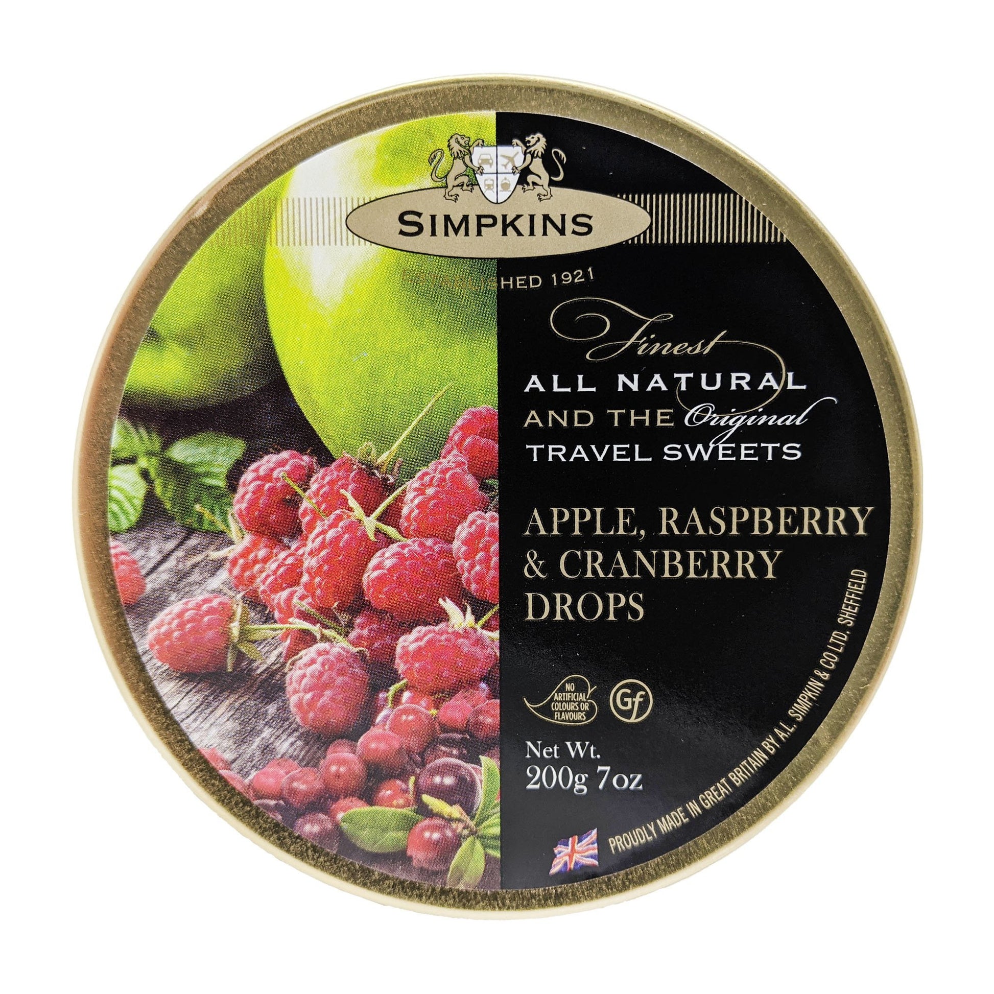 Simpkins Apple, Raspberry & Cranberry Drops 200g - Blighty's British Store