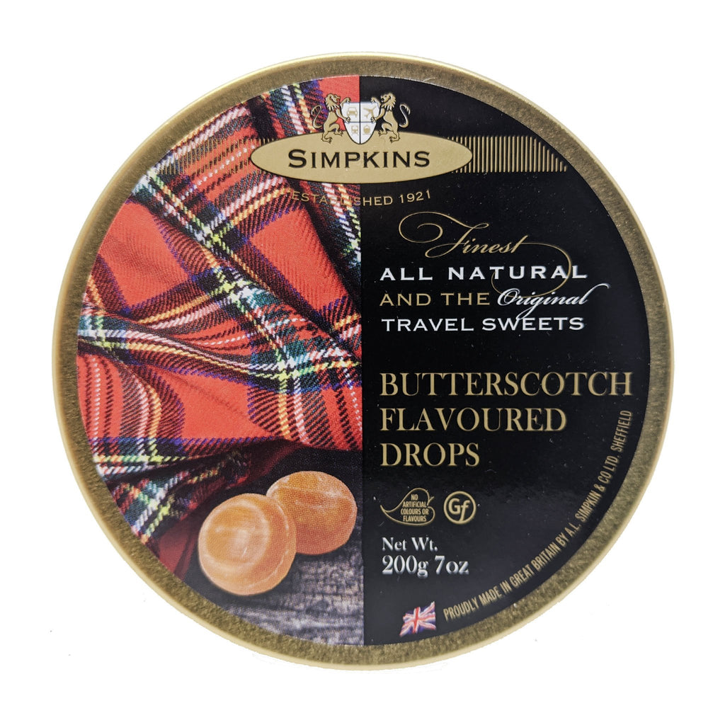 Simpkins Butterscotch Flavoured Drops 200g - Blighty's British Store