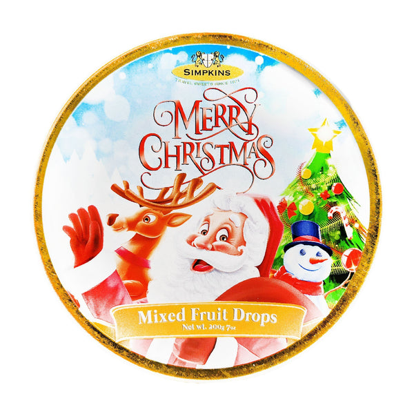 Simpkins Merry Christmas Mixed Fruit Drops 200g - Blighty's British Store