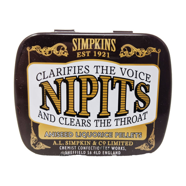 Simpkins Nipits Aniseed Liquorice Pellets 12g - Blighty's British Store