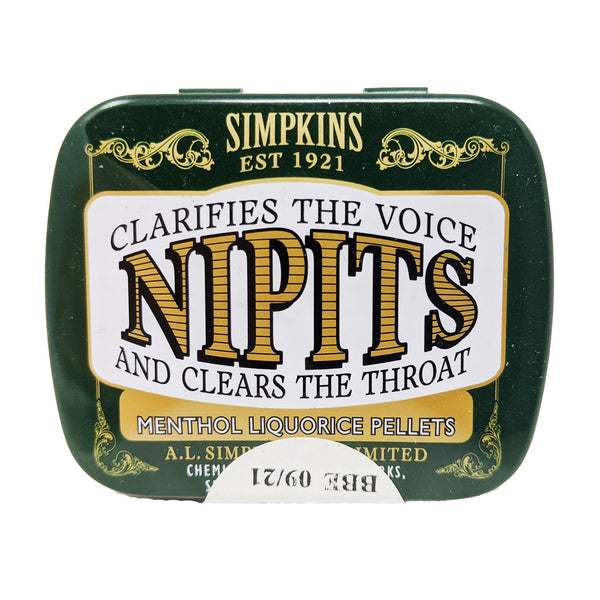 Simpkins Nipits Menthol Liquorice Pellets 12g - Blighty's British Store