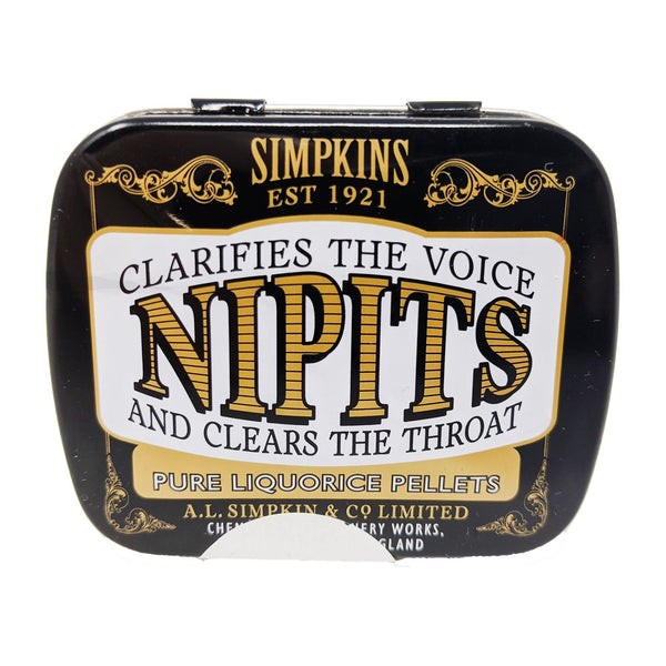 Simpkins Nipits Pure Liquorice Pellets 12g - Blighty's British Store