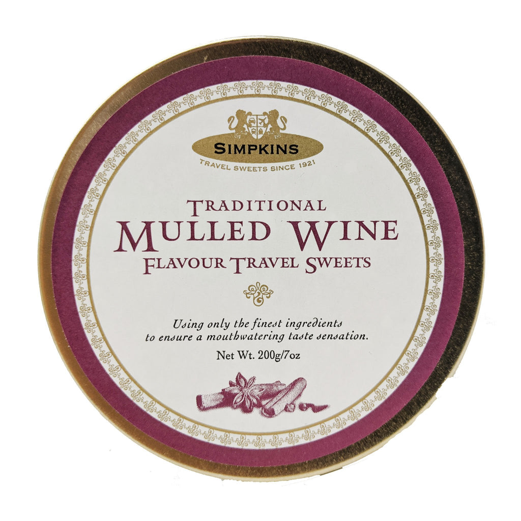 Simpkins Traditional Mulled Wine Travel Sweets 200g - Blighty's British Store