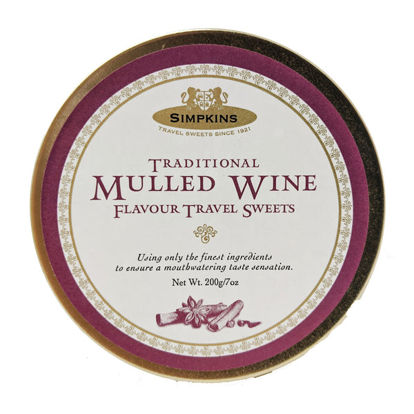 Simpkins Traditional Mulled Wine Travel Sweets 200g - Blighty's British Store