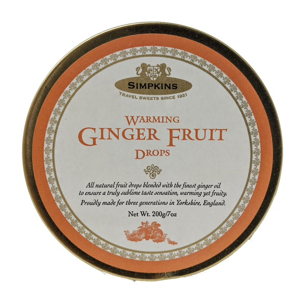 Simpkins Warming Ginger Fruit Drops 200g - Blighty's British Store