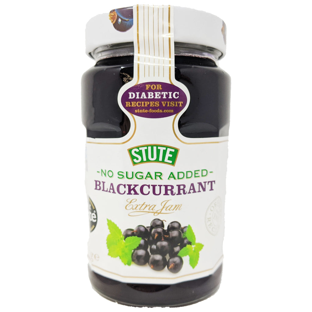 Stute No Sugar Added Blackcurrant Jam 430g - Blighty's British Store