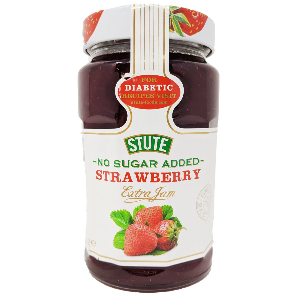 Stute No Sugar Added Strawberry Jam 430g - Blighty's British Store