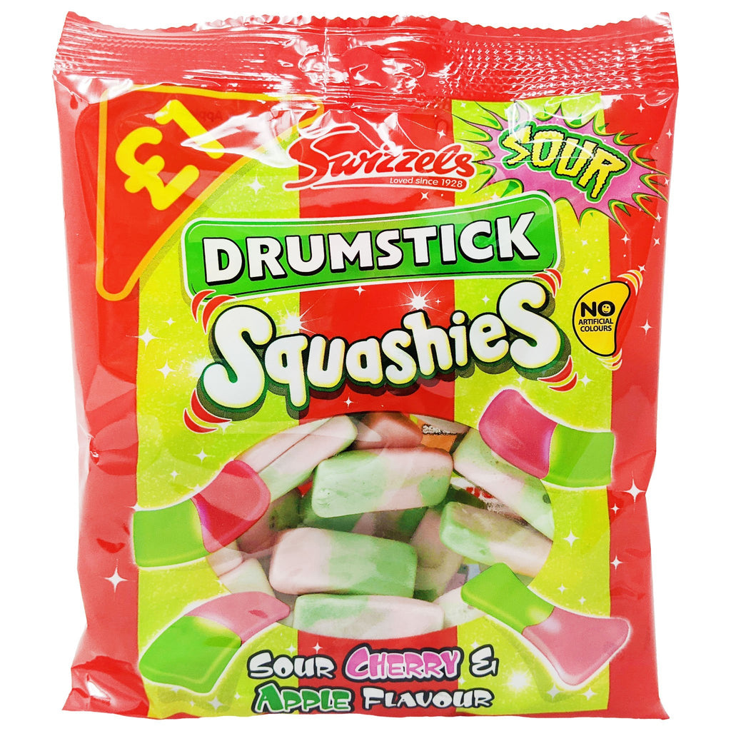 Swizzels Drumstick Squashies Sour Cherry & Apple 131g – Blighty's ...