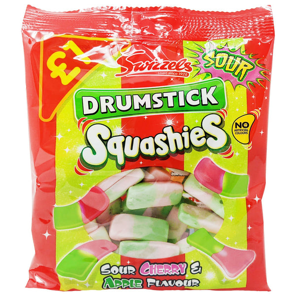 Swizzels Drumstick Squashies Sour Cherry & Apple 145g - Blighty's British Store