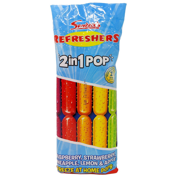 Swizzels Refreshers 2 in 1 Pop 8 Pack (8 x 75ml) - Blighty's British Store
