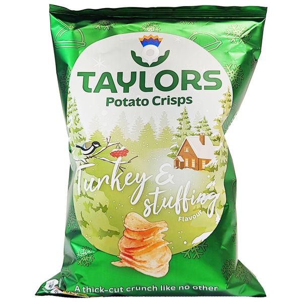 Taylors (Mackies) Turkey & Stuffing Crisps 155g - Blighty's British Store