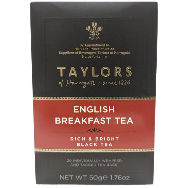 Taylors of Harrogate English Breakfast Tea 20 Bags - Blighty's British Store
