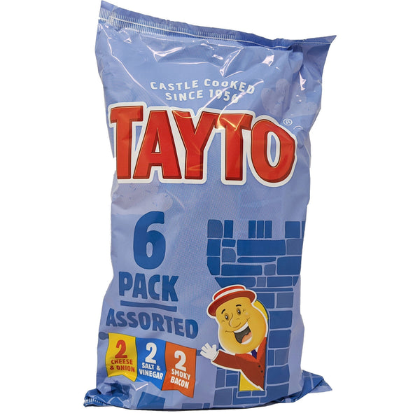 Tayto Assorted 6 Pack (6 x 25g) - Blighty's British Store