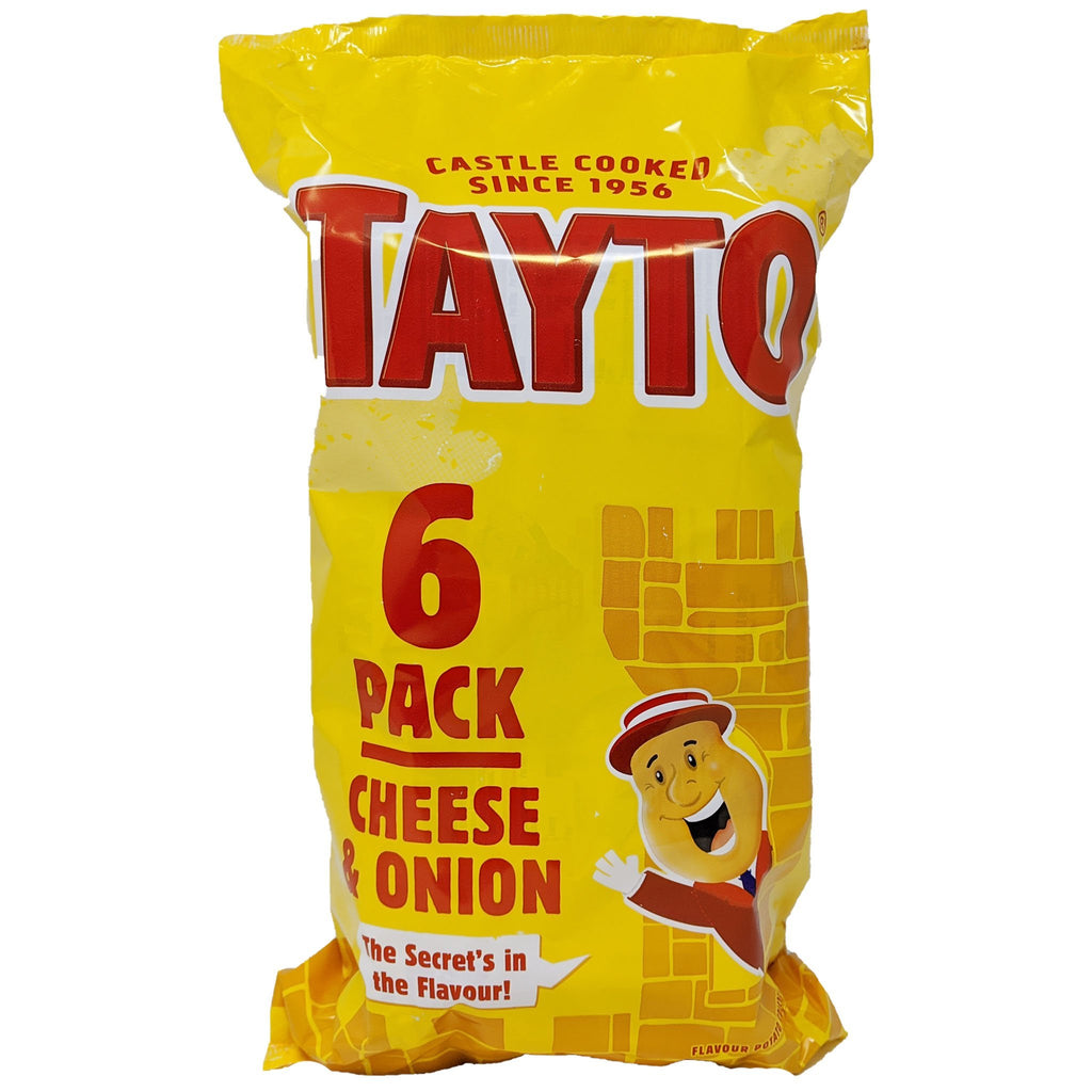 Tayto Cheese & Onion 6 Pack (6 x 25g) - Blighty's British Store