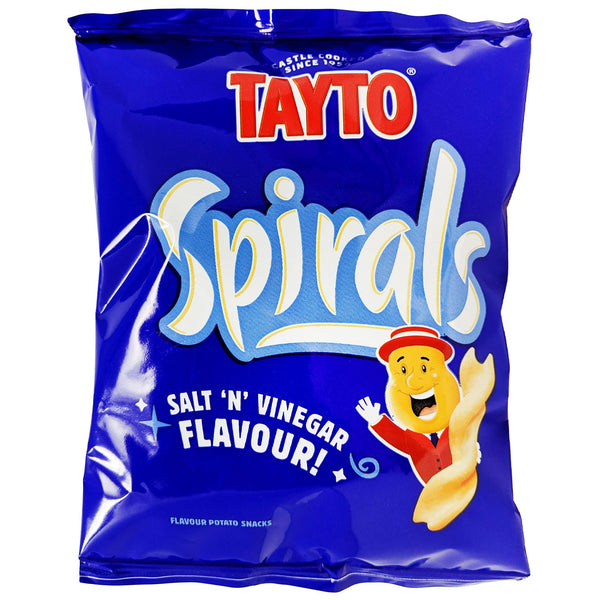 Tayto Spirals Salt 'N' Vinegar Flavour 25g - Blighty's British Store