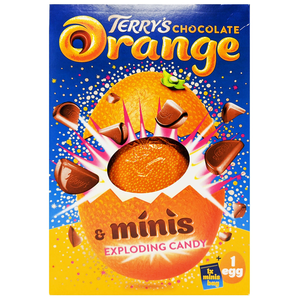 Terry's Chocolate Orange Minis Exploding Candy Easter Egg 250g - Blighty's British Store