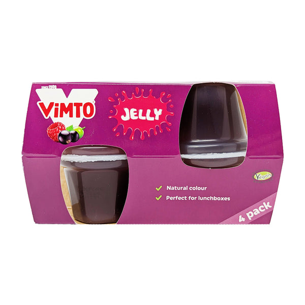Vimto Jelly Pots 4 Pack (4 x 90g) - Blighty's British Store