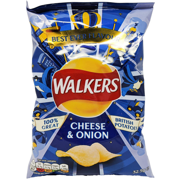 Walker's Cheese & Onion 32.5g - Blighty's British Store