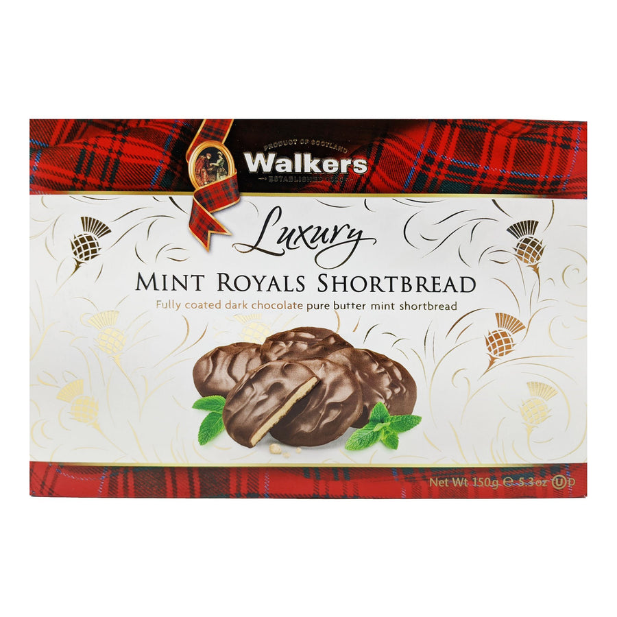 Walkers Luxury Mint Royals Shortbread 150g Blighty's British Store