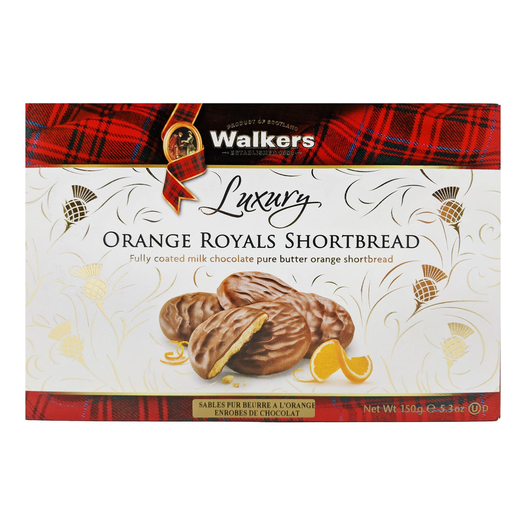 Walkers Luxury Orange Royals Shortbread 150g - Blighty's British Store