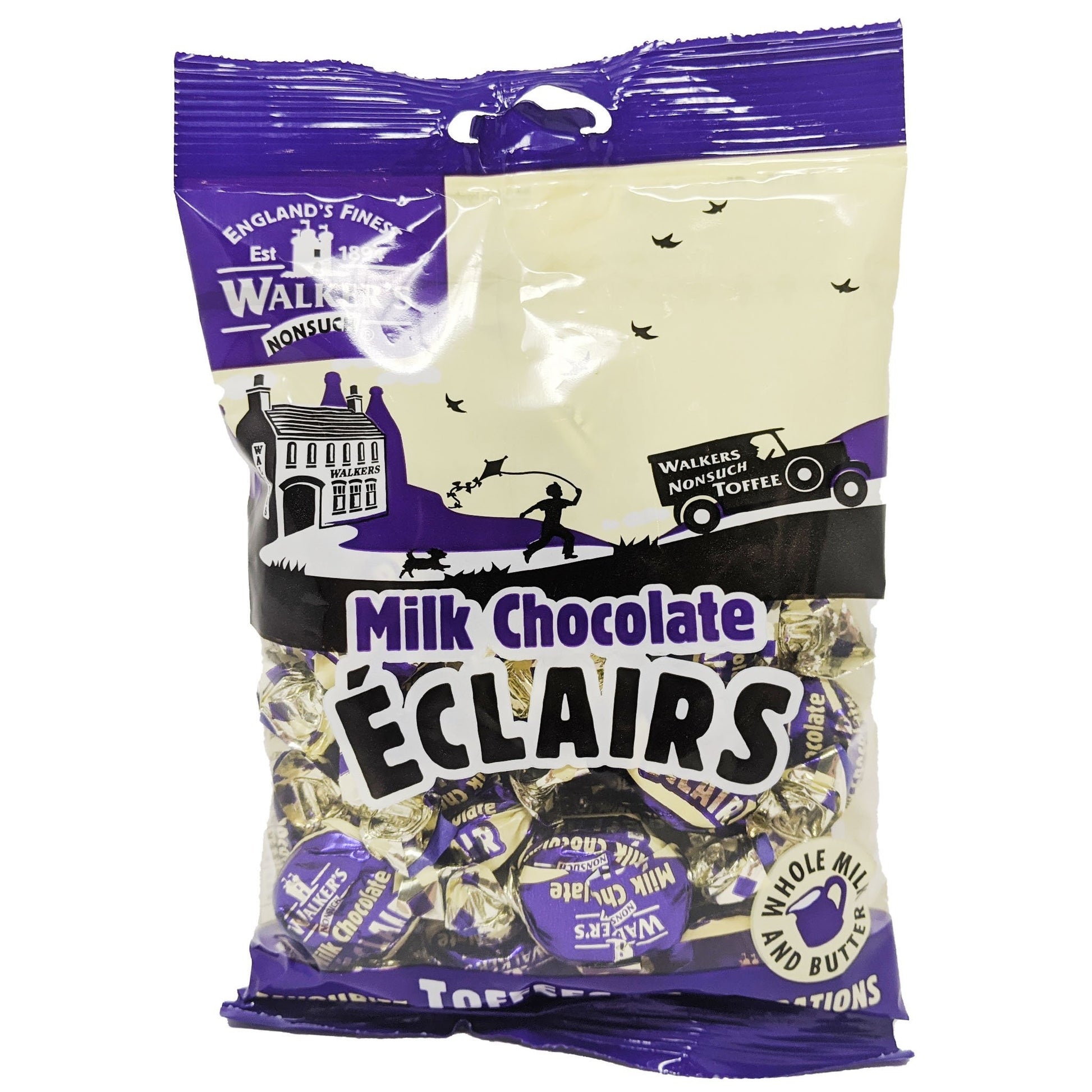 Walker's Milk Chocolate Eclairs 150g - Blighty's British Store