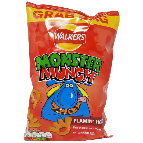 Walker's Monster Munch Flamin' Hot Grab Bag 40g - Blighty's British Store