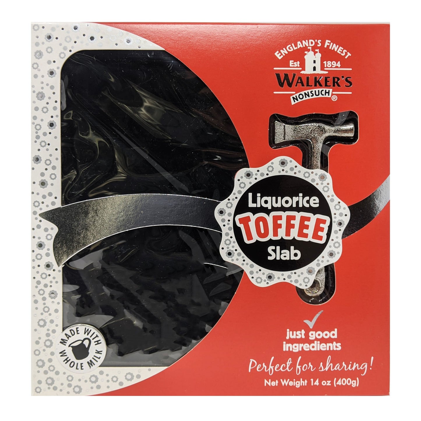 Walker's Nonsuch Liquorice Toffee Slab 400g - Blighty's British Store