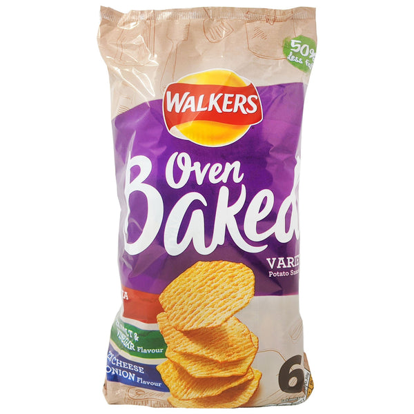 Walker's Oven Baked Variety 6 Pack (6 x 25g) - Blighty's British Store
