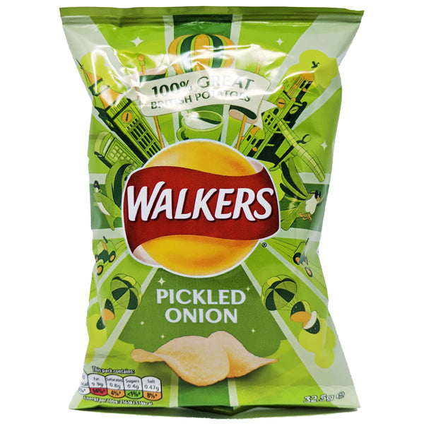 Walker's Pickled Onion 32.5g - Blighty's British Store