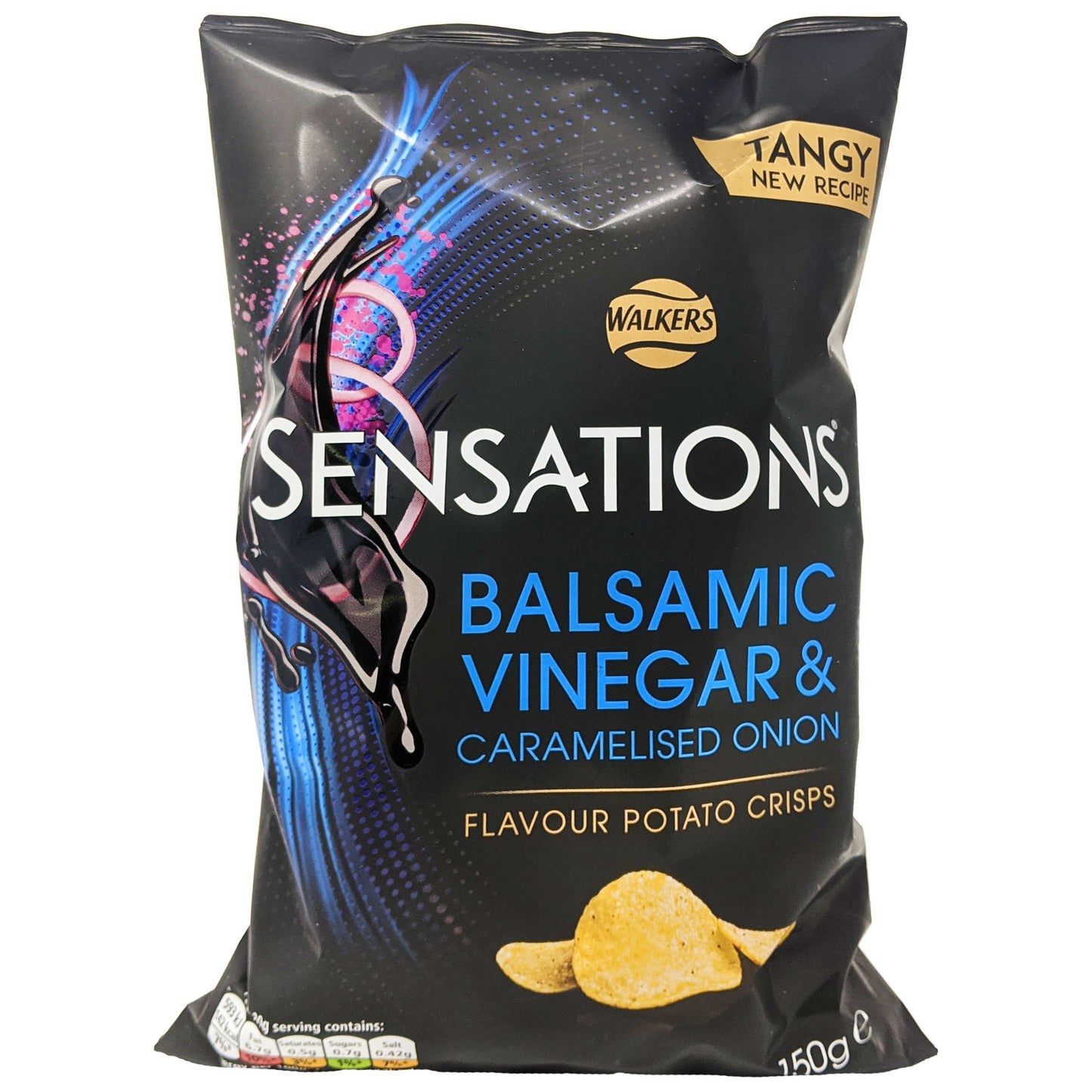 Walker's Sensations Balsamic Vinegar & Caramelised Onion Crisps 150g - Blighty's British Store