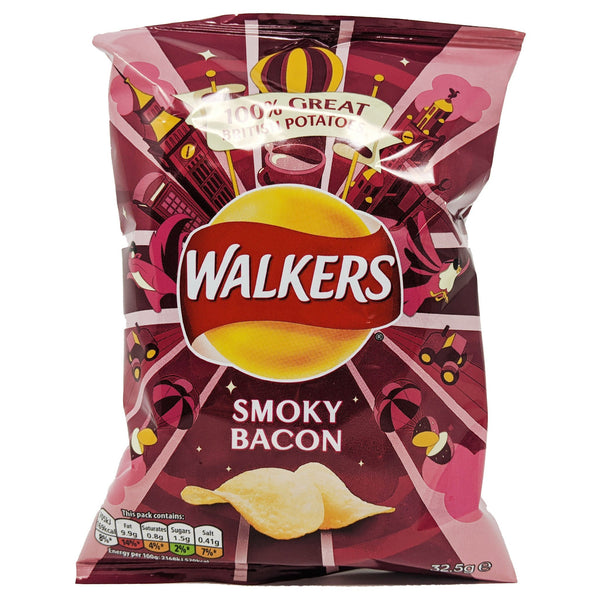 Walker's Smoky Bacon 32.5g - Blighty's British Store