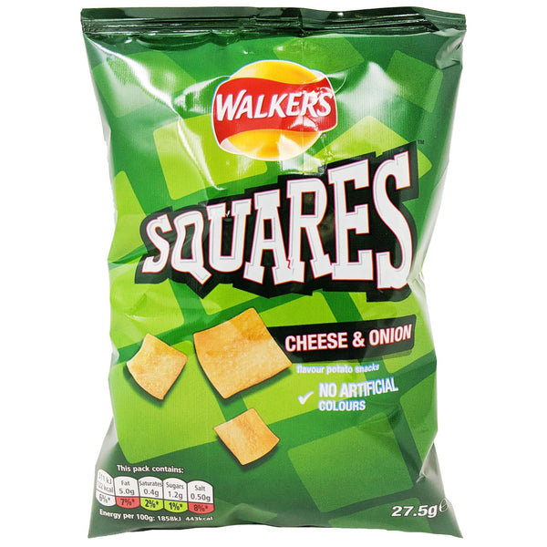Walker's Squares Cheese & Onion 27.5g - Blighty's British Store