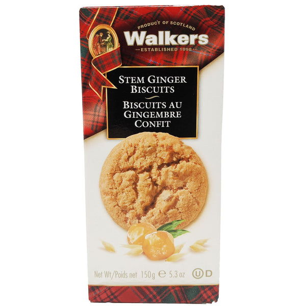 Walker's Stem Ginger Biscuits 150g - Blighty's British Store